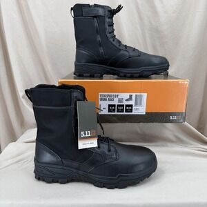 5.11 Tactical Speed  3.0 8" Boots Mens 14R Urban Black Side Zip Combat 12336